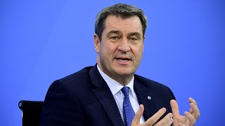 Söder zu Beschlüssen über neuen CoronaMaßnahmen [upl. by Eekram]