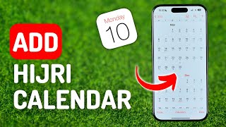 How to Add Hijri Calendar to iPhone [upl. by Ahsitra]