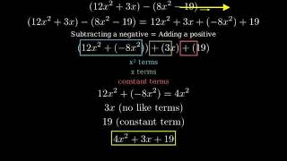 How to find the sum or difference of a polynomial [upl. by Gnil32]