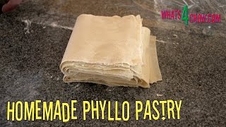 Homemade Phyllo Pastry How to Make Perfect Filo  Fillo  Phyllo Pastry the Easy Way [upl. by Rolyak]