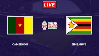 🔴Cameroon vs Zimbabwe  AFCON  Africa Cup of Nations Qualifying [upl. by Rebmetpes]