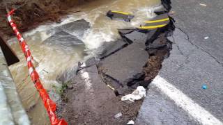 Timber Road Culvert Collapse December 2015 [upl. by Nodle]