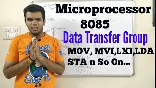 Microprocessor Instructions Data Transfer groupin hindi PART 1 8085 instructions Datatransfer [upl. by Durwyn]