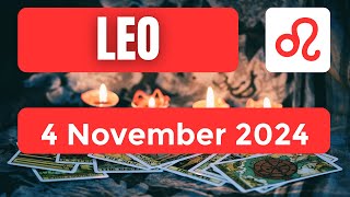 Leo horoscope  Leo Horoscope for Today 4 November 2024 [upl. by Myrle]