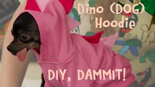 HOW TO MAKE A DINO HOODIE WITH BEANZ AND MAMRIE HART  DIY DAMMIT [upl. by Nilved]