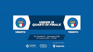 TDR 2024  C11  VENETOTRENTO  Quarti di Finale U15 [upl. by Moises]