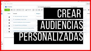 ¿Cómo crear audiencia personalizada en Meta Ads 2023 [upl. by Meid79]