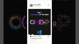 Top 5 vscode extensions for programmers 😍👨🏻‍💻 trending viral programming tiktok [upl. by Airamana210]