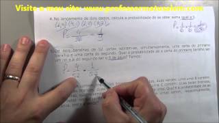 Estatística  probabilidade  exercícios resolvidos 1 ao 6 [upl. by Harding]