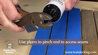 How To Properly Prepare amp ReCaulk a Teak Deck Seam Part 2 [upl. by Daryl]