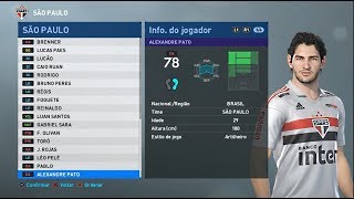 PES 2019 ALEXANDRE PATO NO SÃO PAULO [upl. by Magocsi549]