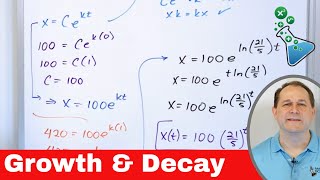 Exponential Growth and Decay in Calculus [upl. by Kcirb53]