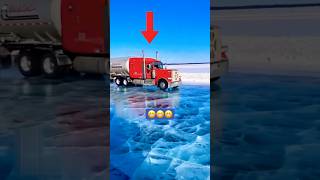 Trucks driving through frozen lakes [upl. by Nations895]