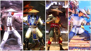 Raiden MK9 Vs MKX Vs MK11 Vs MK1 Mortal Kombat [upl. by Eniak]