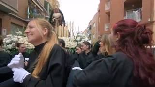 Procesión Virgen de la Soledad Mataró [upl. by Akimrehs]