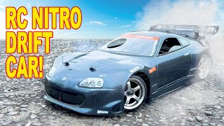 2 Speed Nitro RC Car Difting A JDM Classic Toyota Supra [upl. by Ettolrahs]