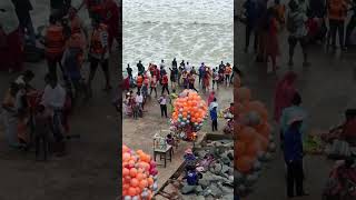 Digha sea beach water waves 🌊⛱️  beautiful weather 🌞🌤️🌈  shortvideo dighaseabeach viralshorts [upl. by Gilman]