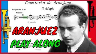 Concierto de Aranjuez  Adagio Trumpet Accompaniment PlayAlong Backing Track PDF SHEET MUSIC [upl. by Yc559]