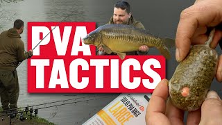 PVA Tactics for Carp Fishing  John Flewin  Horseshoe Lake [upl. by Angelita176]