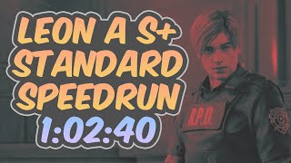 Resident Evil 2 Remake  Leon A Speedrun  10240 [upl. by Valda599]