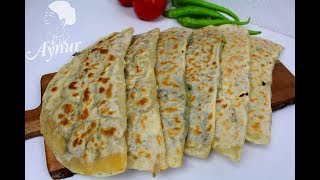 El acmasi Ispanakli gözleme tarifi I Gözleme Rezept [upl. by Liebowitz]