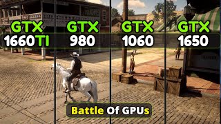 GTX 1650 vs GTX 1060 vs GTX 980 vs GTX 1660 Ti  The Battle Of Nvidia 9 10 amp 16 Series GPUs [upl. by Reinertson]