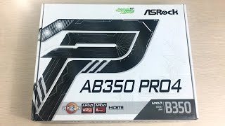 Asrock AB350 Pro4 AM4 Unboxing and Overview  Cheap B350 motherboard that ticks the right boxes [upl. by Nnainot841]