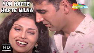 Yun Hafte Hafte Milna  Varsha Akshay Kumar Song  Kumar Sanu Romantic Hit Songs  Hatya Love Song [upl. by Jammin]