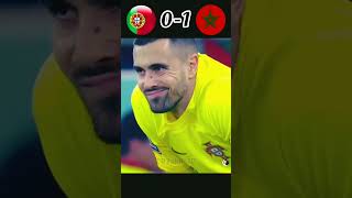 World Cup 2022 Portugal vs Morocco shorts football [upl. by Guyer]