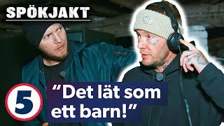 Jocke Lundell hör spökröster på mikrofonen  Spökjakt  Kanal 5 Sverige [upl. by Romalda]