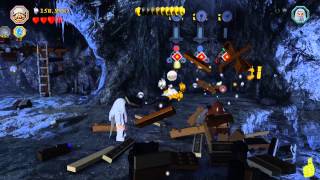 Lego The Hobbit Lvl 6 Over Hill and Under Hill  FREE PLAY All Minikits Treasures amp Design  HTG [upl. by Galliett626]