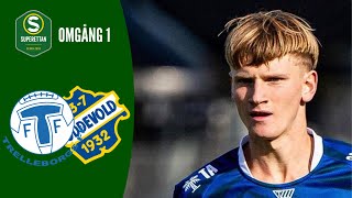 Trelleborgs FF  IK Oddevold  Höjdpunkter  Superettan 2024 Omgång 1 [upl. by Assirolc]