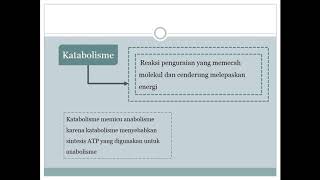 Keterkaitan Proses Katabolisme dan Anabolisme  Kelompok 6 [upl. by Cud]