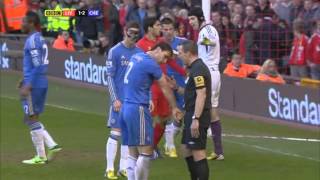 IVANOVIC BITTEN BY SUAREZ  Liverpool vs Chelsea [upl. by Jos]