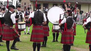 City of Brechin Pipe Band at Crieff Highland Games [upl. by Nwahsyt]