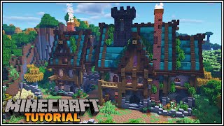 Minecraft How to Build a Large Medieval Fantasy House ULTIMATE SURVIVAL HOUSE [upl. by Enylecoj124]