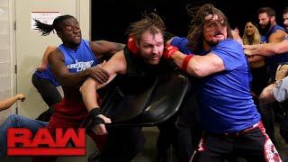 Monday Night Raw falls under siege by SmackDown Superstars Raw Oct 23 2017 [upl. by Llerrehc]