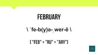 How To Pronounce February  Meaning  Pronunciation [upl. by Aprilette932]