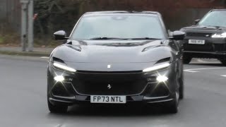 Carspotting in alderley Edge January 13th PUROSANGUEDb12 volante 600lt X2 Huracan Tecnica [upl. by Worth]