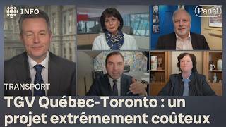 Train à grande vitesse QuébecToronto  quen pensent dexpoliticiens  Mordus de politique [upl. by Britt]