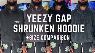 Yeezy Gap Shrunken Hoodie Sizing Advice And Comparision [upl. by Fried]