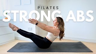 STRONG At Home Abs Pilates Workout  All Levels [upl. by Corilla]