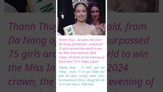 Vietnams Thanh Thuy crowned Miss International 2024 [upl. by Nahtanaoj109]