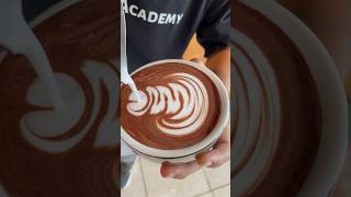 CHOCOLATE LATTE ART Slowsetta latteart [upl. by Lledniw460]