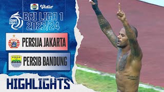 Highlights  Persija Jakarta VS Persib Bandung  BRI Liga 1 202324 [upl. by Norvol892]