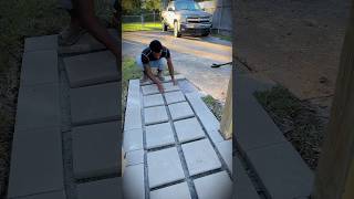 Building a 600 walkway Working with Uncwalkway pathway DIY [upl. by Strauss756]