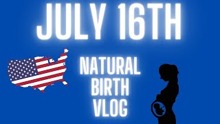 MEMBRANE SWEEP WORKED 5 DAYS LATER NATURAL BIRTH VLOG [upl. by Aiceled479]