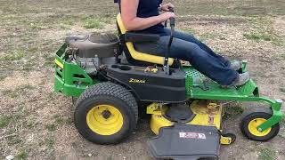 John Deere ZTrak Z355E ZT 48in Mower [upl. by Kitchen]