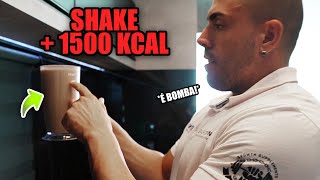 O shake mais anabolico do mundo 1500 kcal do SilvioMarcelReceitaFitness [upl. by Darooge]