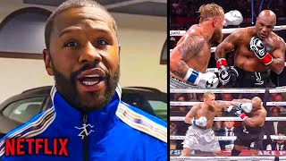 quotIT WAS SCRIPTEDquot Floyd Mayweather FIRST WORDS On Jake Paul VS Mike Tyson Fight [upl. by Anidem]